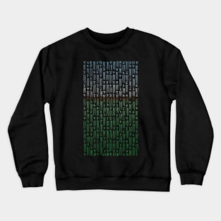 Landscape Minimal Pattern Design Crewneck Sweatshirt